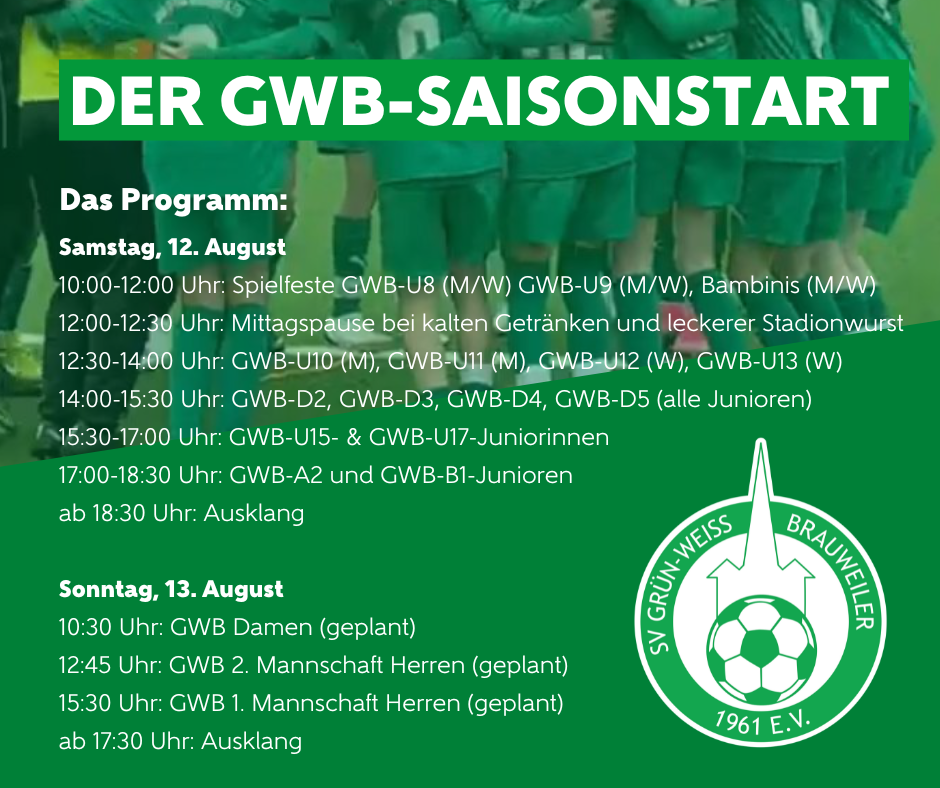 Saisonstart Programm